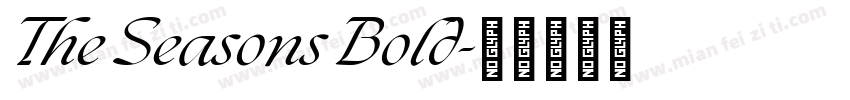 The Seasons Bold字体转换